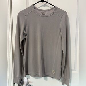 Topo Designs GLOBAL WAFFLE CREW Shirt Size Small